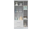 Guarda-roupa 2 Gavetas 3 Portas Moveis Peroba Harmonia
