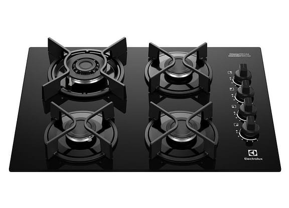 Cooktop 4 Bocas a Gás Electrolux Preto Experience KE4GC