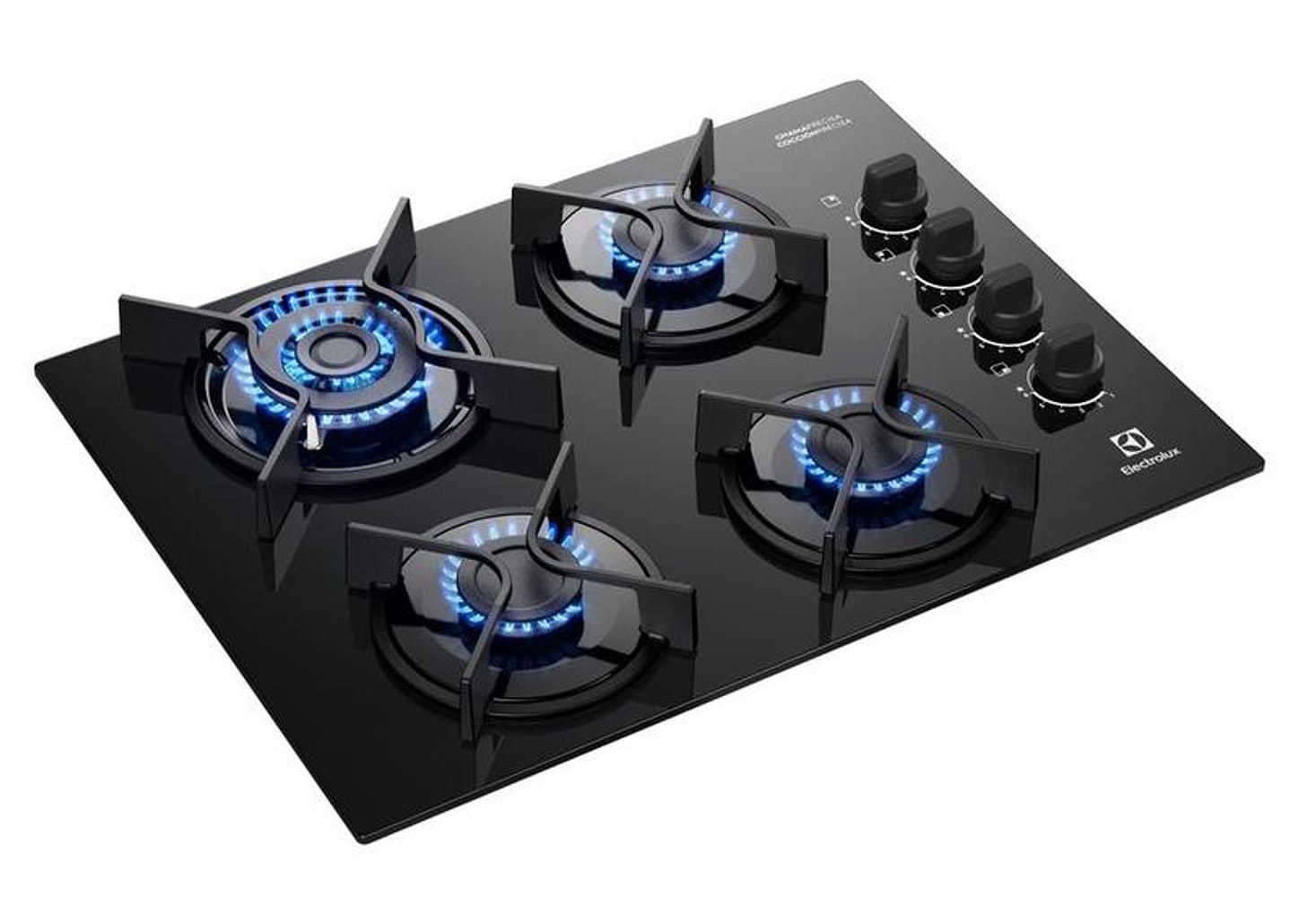 Cooktop 4 Bocas a Gás Electrolux Preto Experience KE4GC