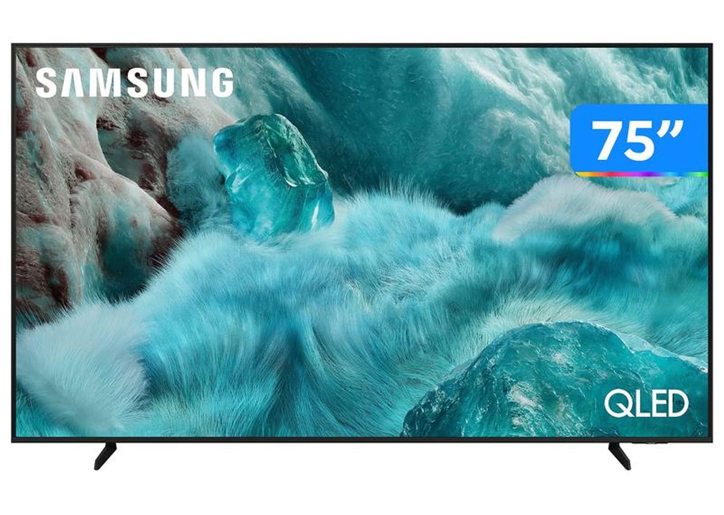 Smart TV 75" Samsung 4K QLED QN75Q7FAAGXZD Tizen Q4 AI 3 HDMI