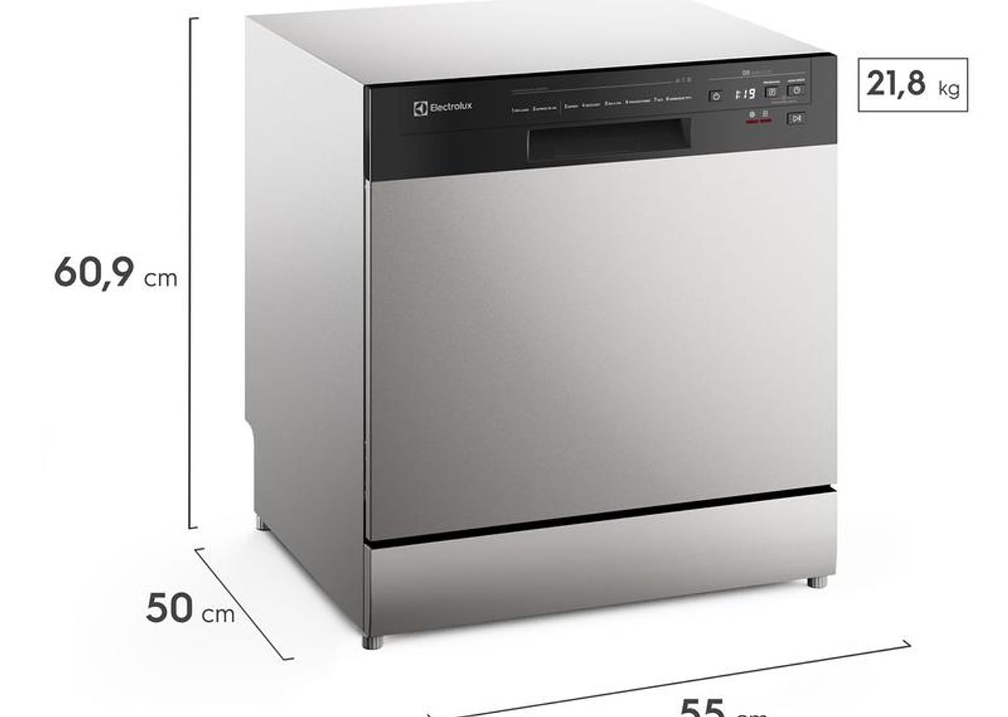 Lava-louças Electrolux 8 Serviços com Função Higienizar LS08E Inox