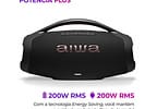 Caixa de Som Aiwa Boombox Plus AWS-BBS-01-B Bluetooth Amplificada 200W USB