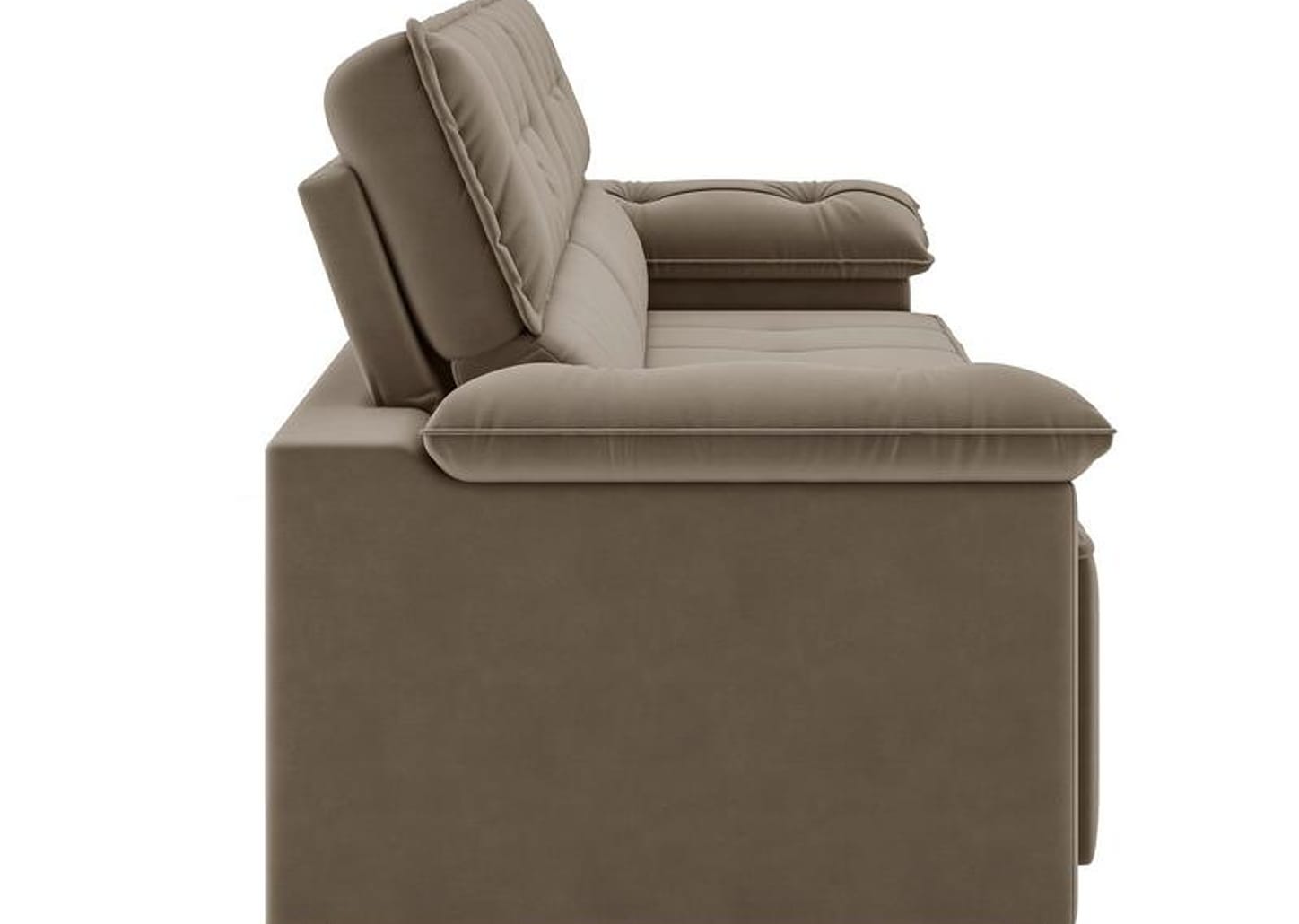 Sofá 3 Lugares Retrátil Reclinável Veludo Santorini Besthouse