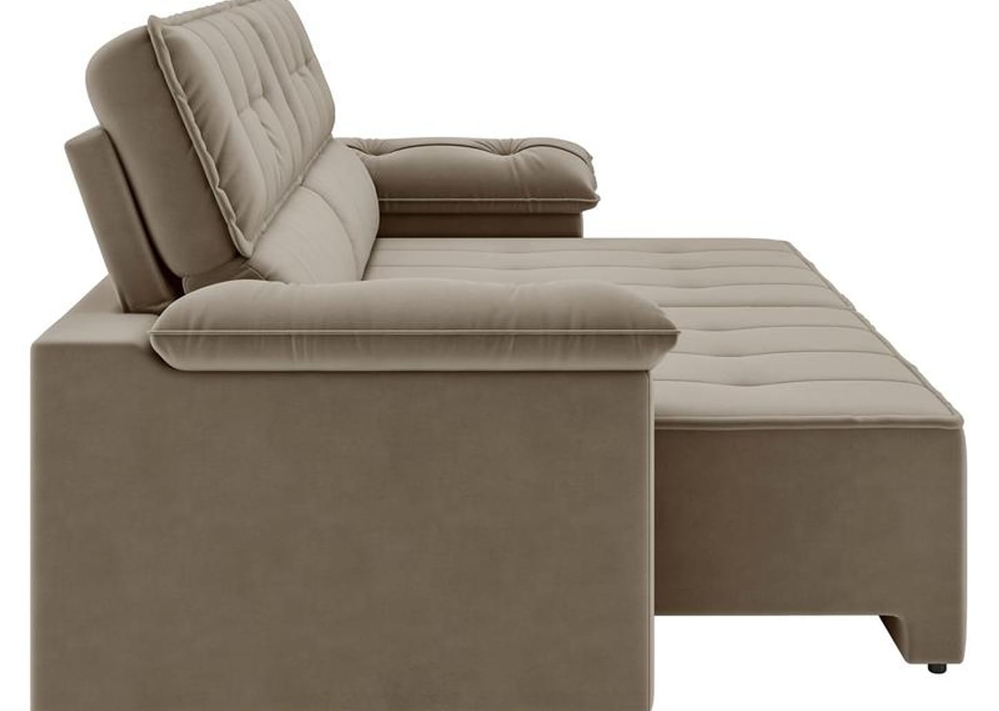 Sofá 3 Lugares Retrátil Reclinável Veludo Santorini Besthouse