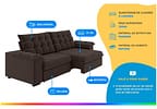 Sofá 4 Lugares Retrátil Reclinável Veludo Vancouver Besthouse