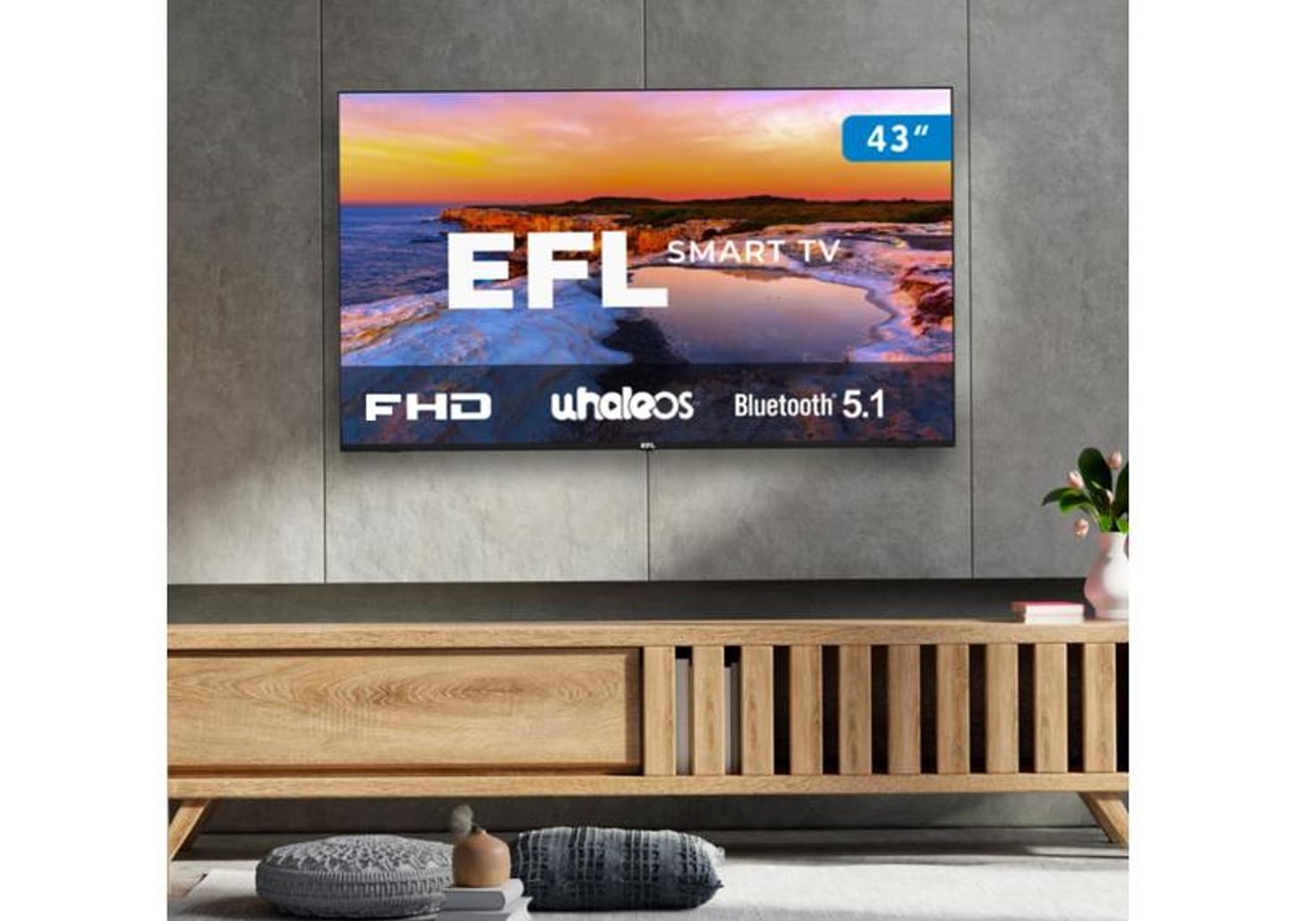 Smart TV 43" HD EFL DLED SX800 43SX800FD 3 HMDI 2 USB