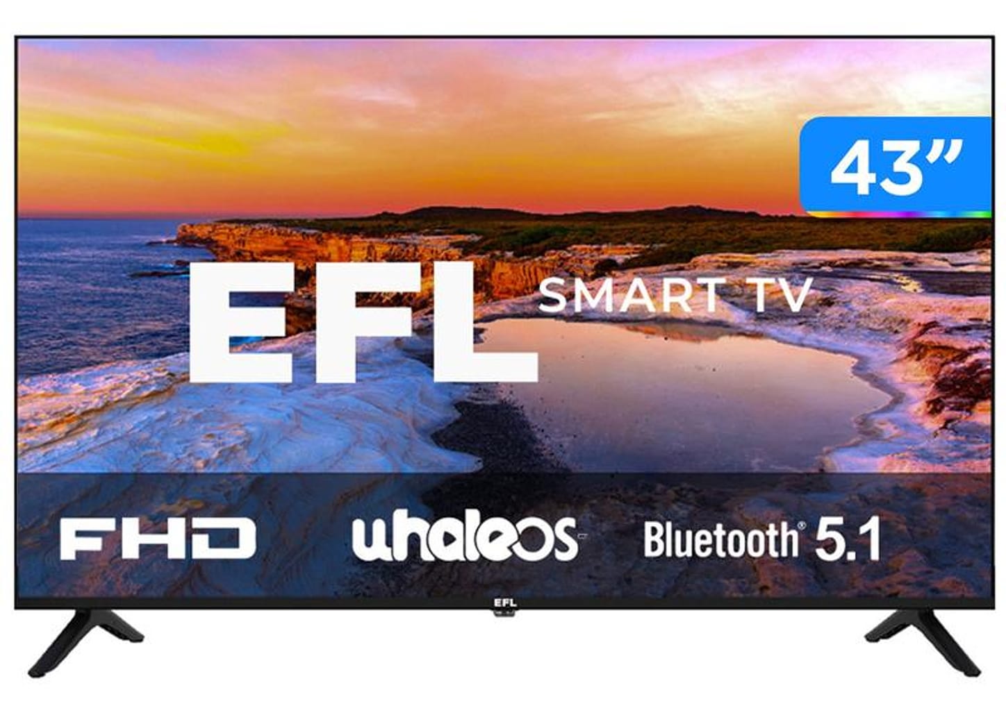 Smart TV 43" HD EFL DLED SX800 43SX800FD 3 HMDI 2 USB