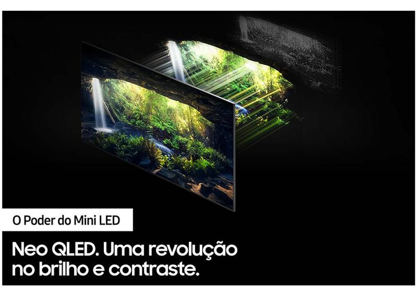 Smart TV 75” 8K NEO QLED Mini Led Samsung 75QN800A 120hz Som em Movimento Plus Única Conexão