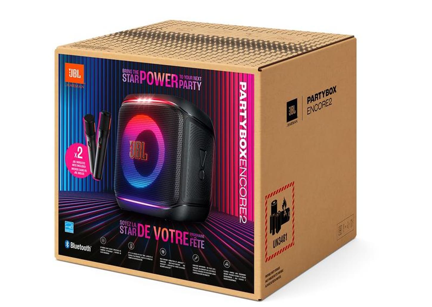 Caixa de Som JBL PartyBox Encore 2 Bluetooth Amplificada Portátil 100W