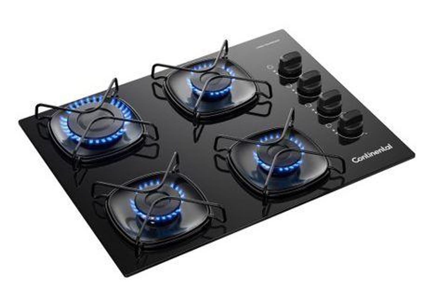 Cooktop 4 Bocas a Gás Continental Preto KC4GR