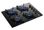 Cooktop 4 B ocas a Gás GLP Preto Efficient KE4GR