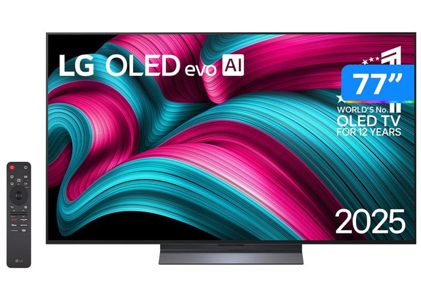 Smart TV 77" LG 4K Ultra HD OLED OLED77C5PSA webOS 25 AI Processor 4K Gen8 com Alexa 4 HDMI