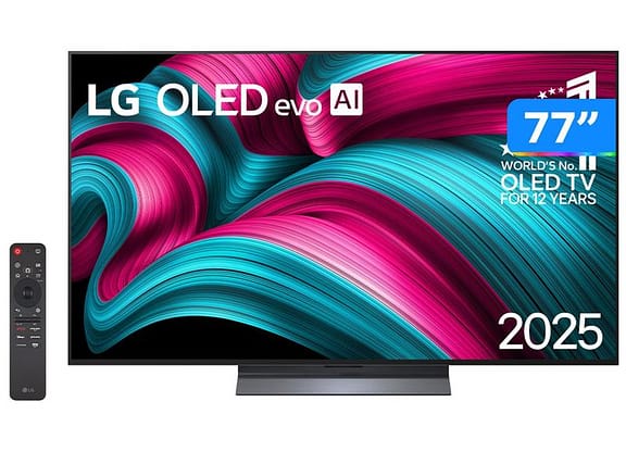 Smart TV 77" LG 4K Ultra HD OLED OLED77C5PSA webOS 25 AI Processor 4K Gen8 com Alexa 4 HDMI