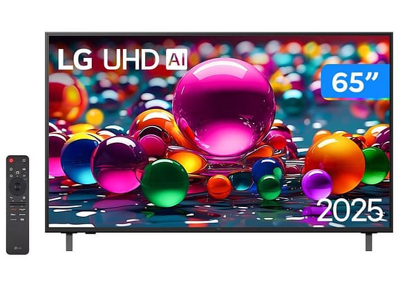 Smart TV 65" LG 4K Ultra HD 65UA8550PSA webOS 25 AI Processor 4K Gen8 com Alexa 3 HDMI