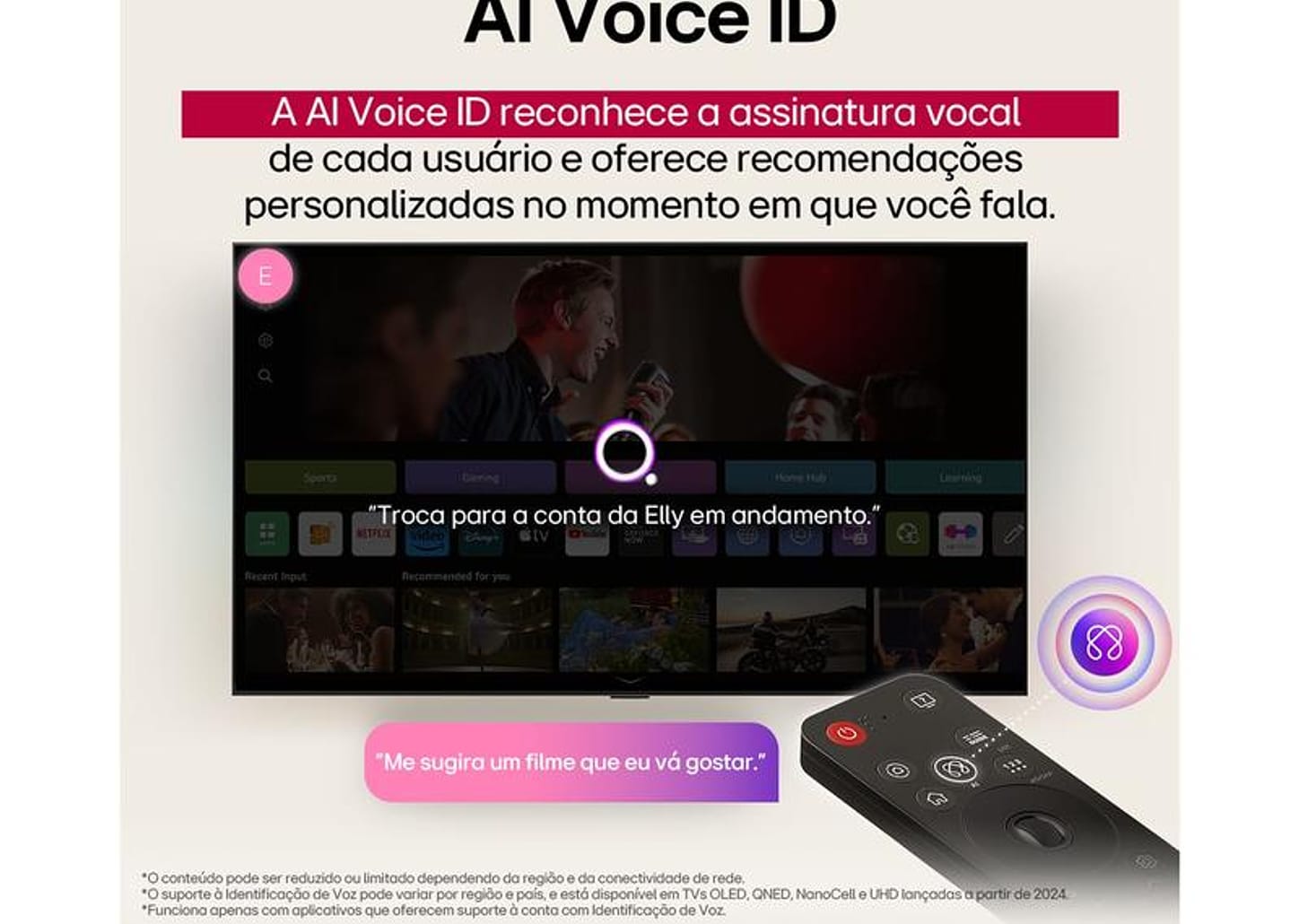 Smart TV 65" LG 4K Ultra HD 65UA8550PSA webOS 25 AI Processor 4K Gen8 com Alexa 3 HDMI