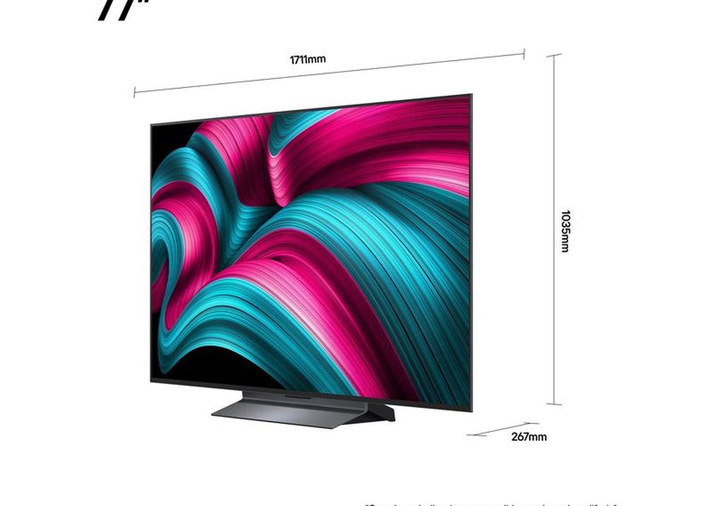 Smart TV 77" LG 4K Ultra HD OLED OLED77C5PSA webOS 25 AI Processor 4K Gen8 com Alexa 4 HDMI