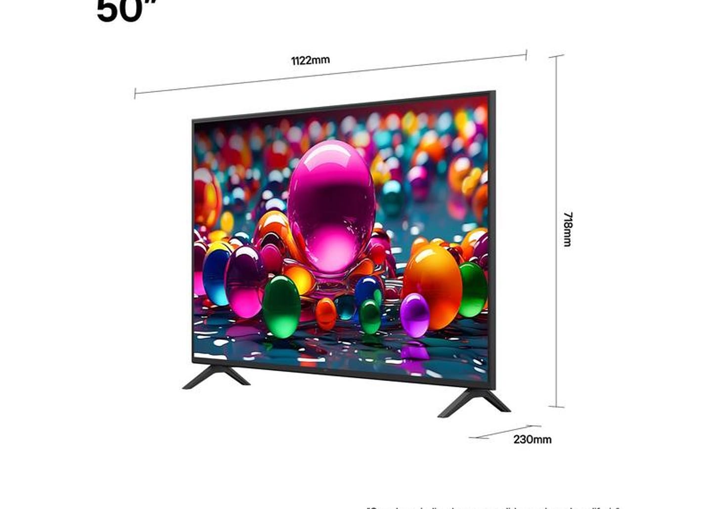 Smart TV 50" LG 4K Ultra HD 50UA8550PSA webOS 25 AI Processor 4K Gen8 com Alexa 3 HDMI