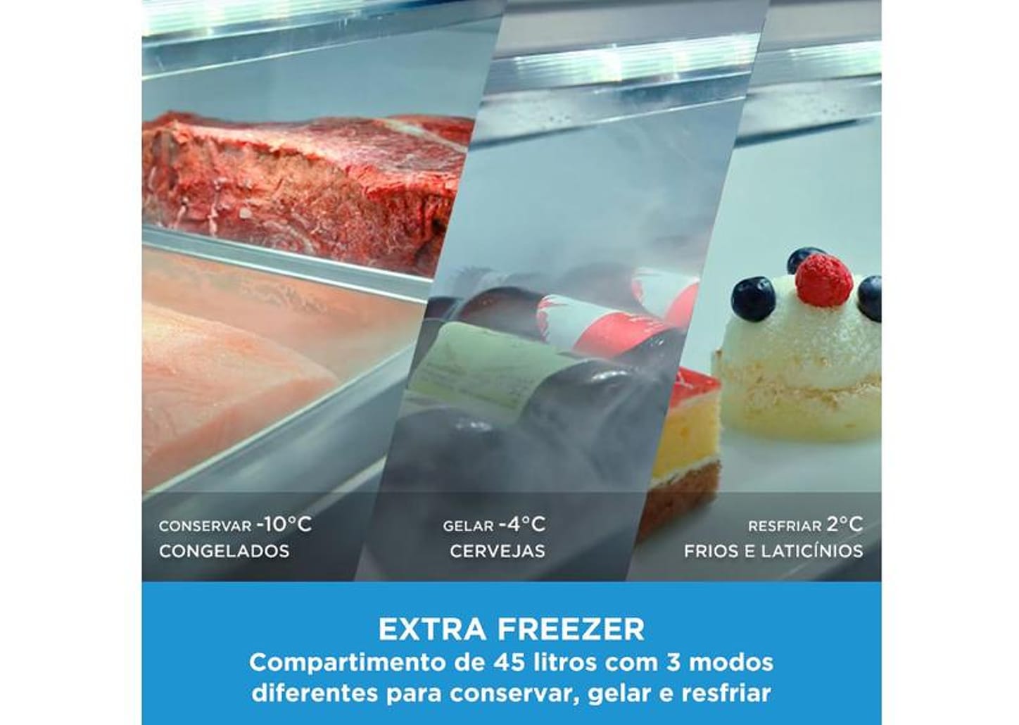 Geladeira/Refrigerador Midea Smart Frost Free Duplex Inox 491L MD-RT650EVK463 Inverter