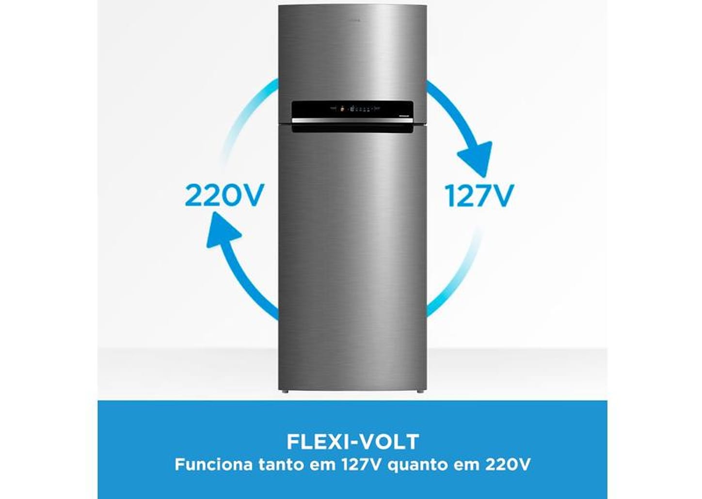 Geladeira/Refrigerador Midea Smart Frost Free Duplex Inox 491L MD-RT650EVK463 Inverter