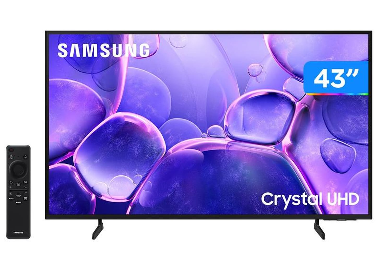 Smart TV 43" Samsung 4K UHD Crystal UHD UN43U8600FGXZD Tizen Bixby 3 HDMI