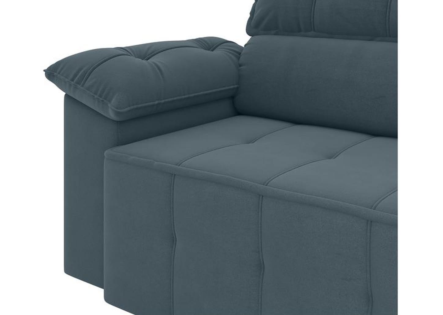 Sofá 3 Lugares Retrátil Reclinável Veludo Santorini Besthouse