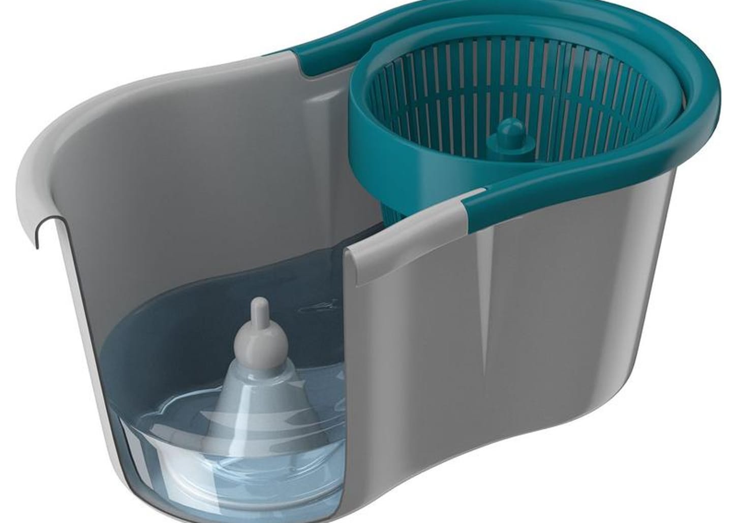 Mop Giratório FlashLimp Fit com Balde - Microfibra