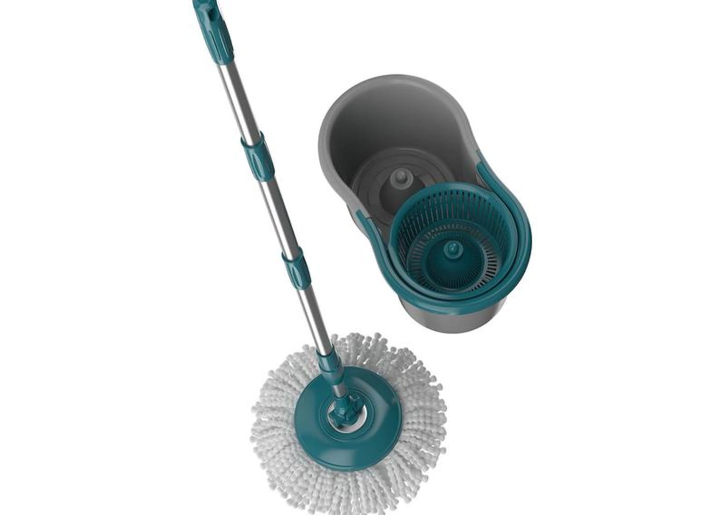 Mop Giratório FlashLimp Fit com Balde - Microfibra