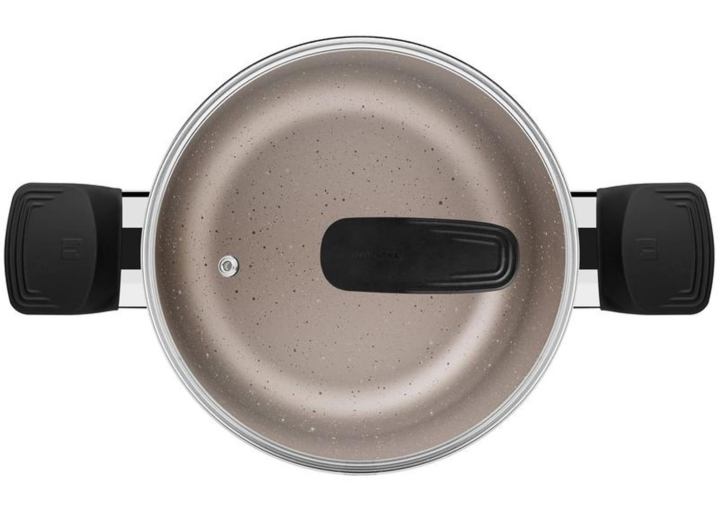 Jogo de Panelas Tramontina Antiaderente de Alumínio Amêndoa Milazzo