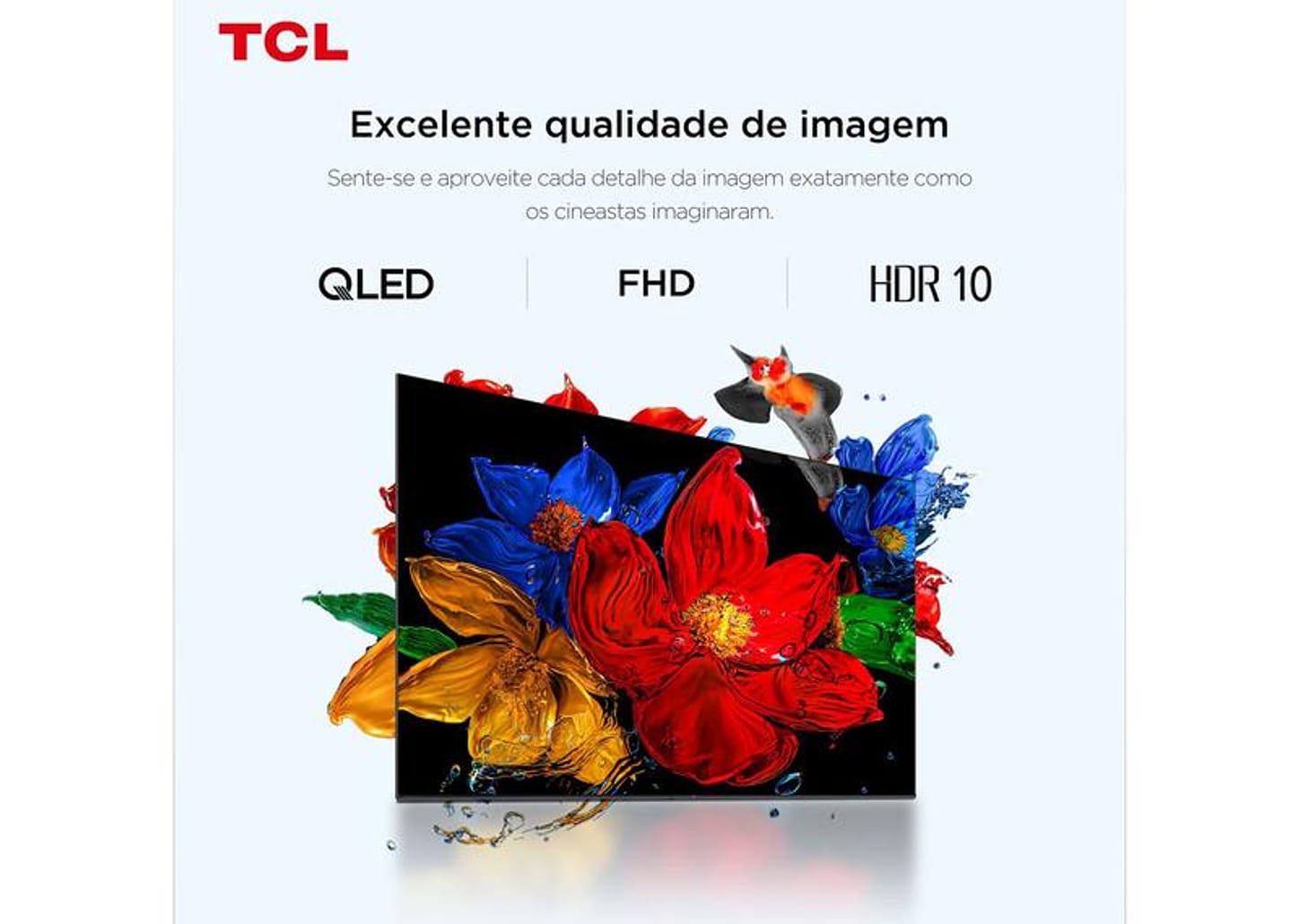 Smart TV 40" TCL Full HD QLED 40S5K Google TV 2 HDMI