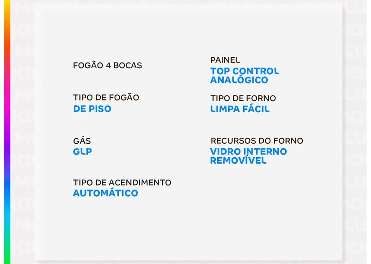 Fogão 4 Bocas Esmaltec Esmaltec Ideal Top T4IAB