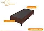 Base Cama Box Solteiro Prorelax 25x88x188cm Diplomata