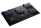 Cooktop 5 Bocas a Gás GLP Electrolux Preto Acendimento Automático Efficient KE5GR