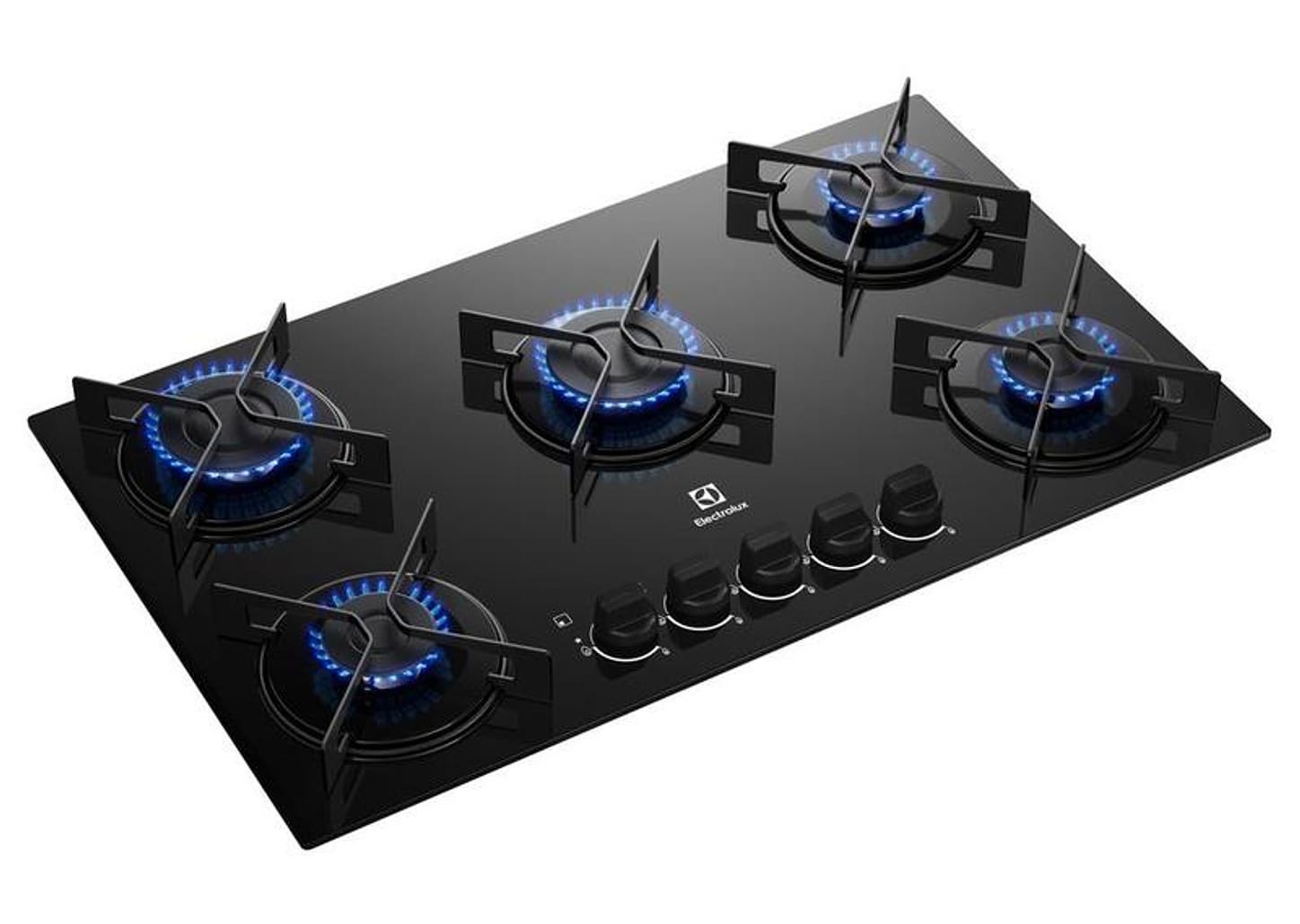 Cooktop 5 Bocas a Gás GLP Electrolux Preto Acendimento Automático Efficient KE5GR