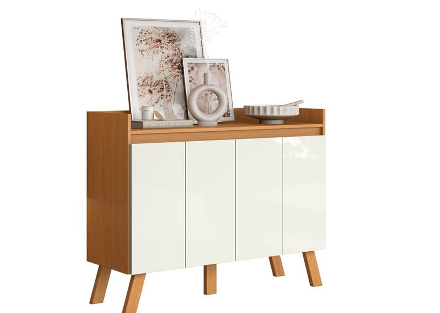 Aparador Moderno 4 Portas Aramóveis Lis