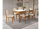 Mesa de Jantar 6 Cadeiras 6 Lugares Retangular Madeira Kappesberg Luna