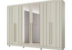 Guarda-roupa Casal com Espelho 4 Gavetas 6 Portas Made Marcs Torino