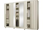 Guarda-roupa Casal com Espelho 4 Gavetas 6 Portas Made Marcs Torino