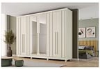 Guarda-roupa Casal com Espelho 4 Gavetas 6 Portas Made Marcs Torino