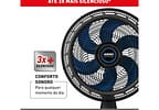 Ventilador de Mesa Arno Air Force VA46 40cm 6 Pás 3 Velocidades Preto e Azul Escuro 2720018897