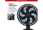 Ventilador de Mesa Arno Air Force VA46 40cm 6 Pás 3 Velocidades Preto e Azul Escuro 2720018897