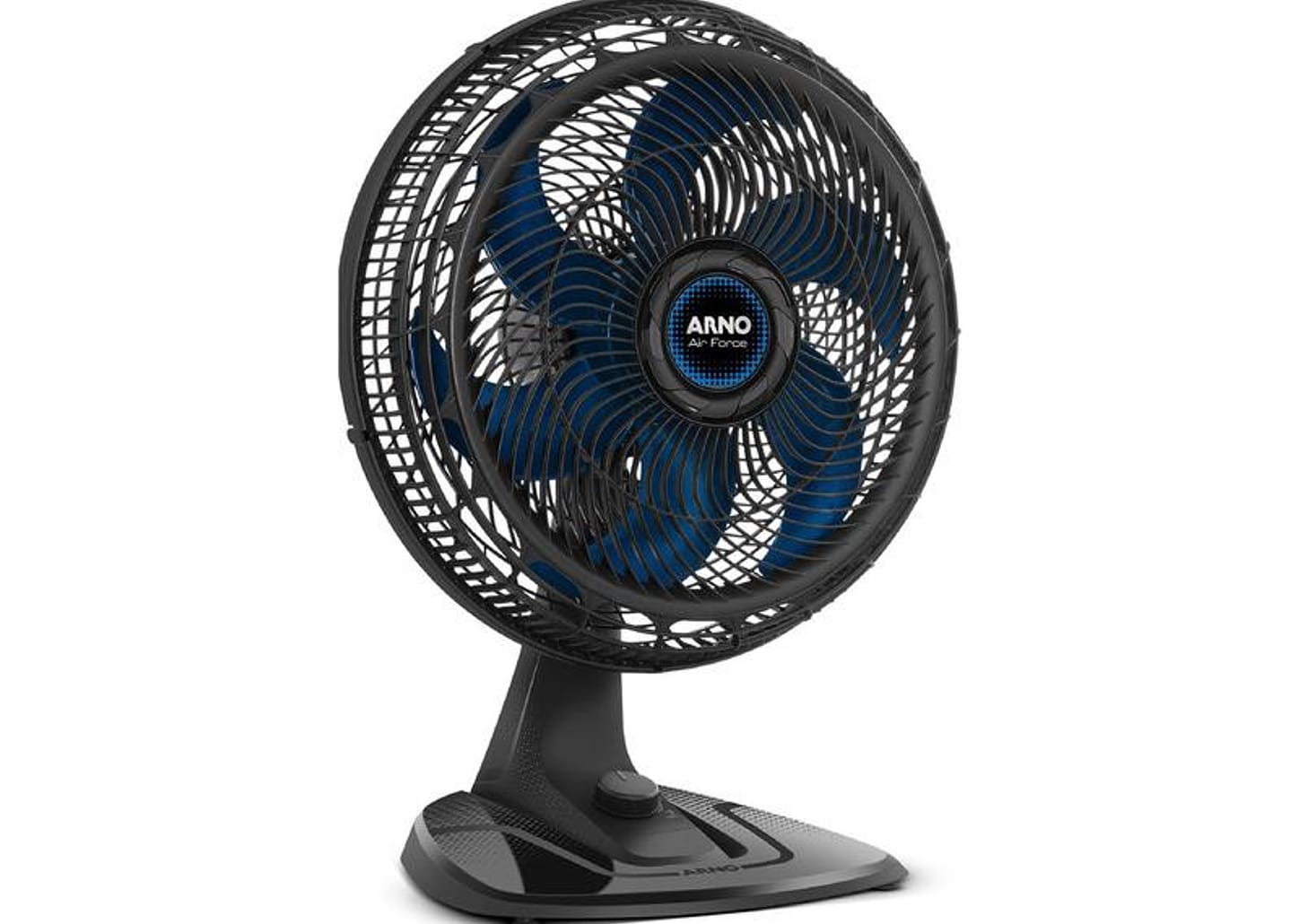 Ventilador de Mesa Arno Air Force VA46 40cm 6 Pás 3 Velocidades Preto e Azul Escuro 2720018897