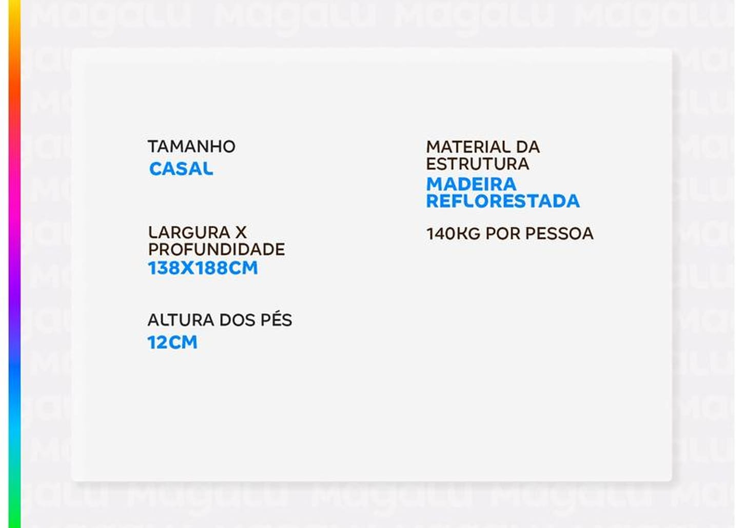 Base Cama Box Casal Umaflex 26x138x188cm Harmony Plus