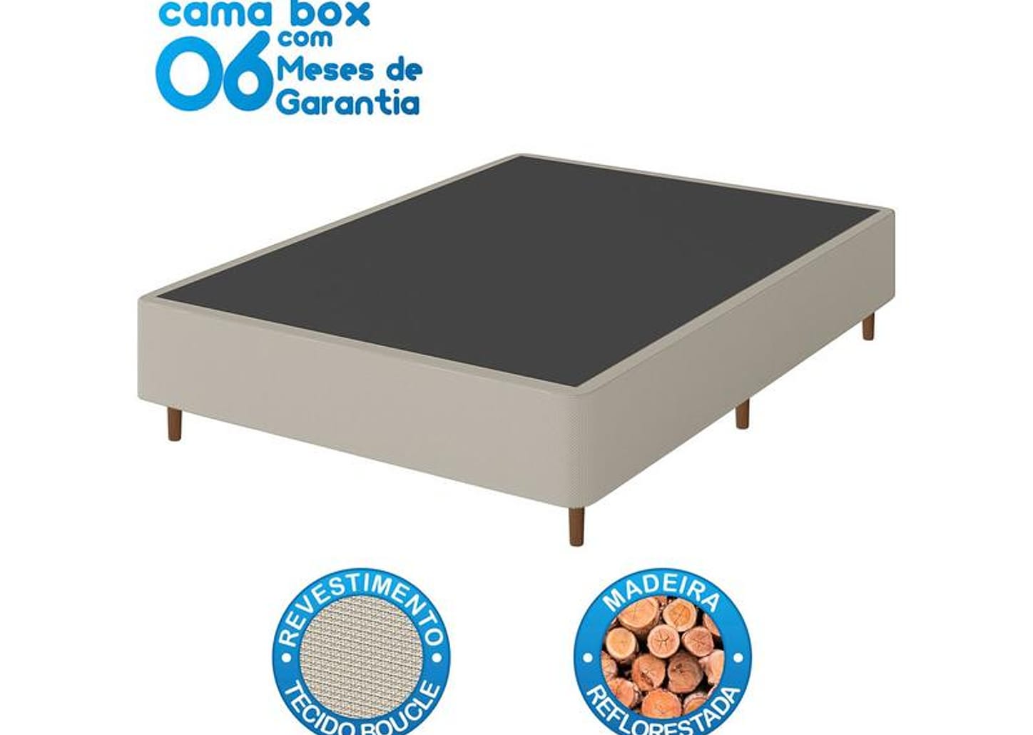Base Cama Box Casal Umaflex 26x138x188cm Sonno Di Firenze