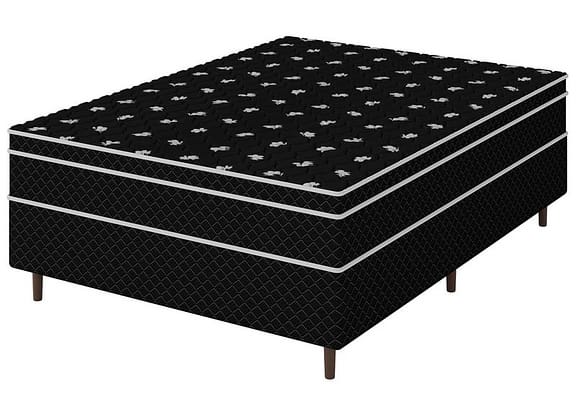 Cama Box Casal Umaflex de Mola Ensacada 138x52x188cm Carol Plus Euro