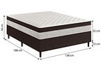 Cama Box Casal Umaflex 52x138x188cm Manu