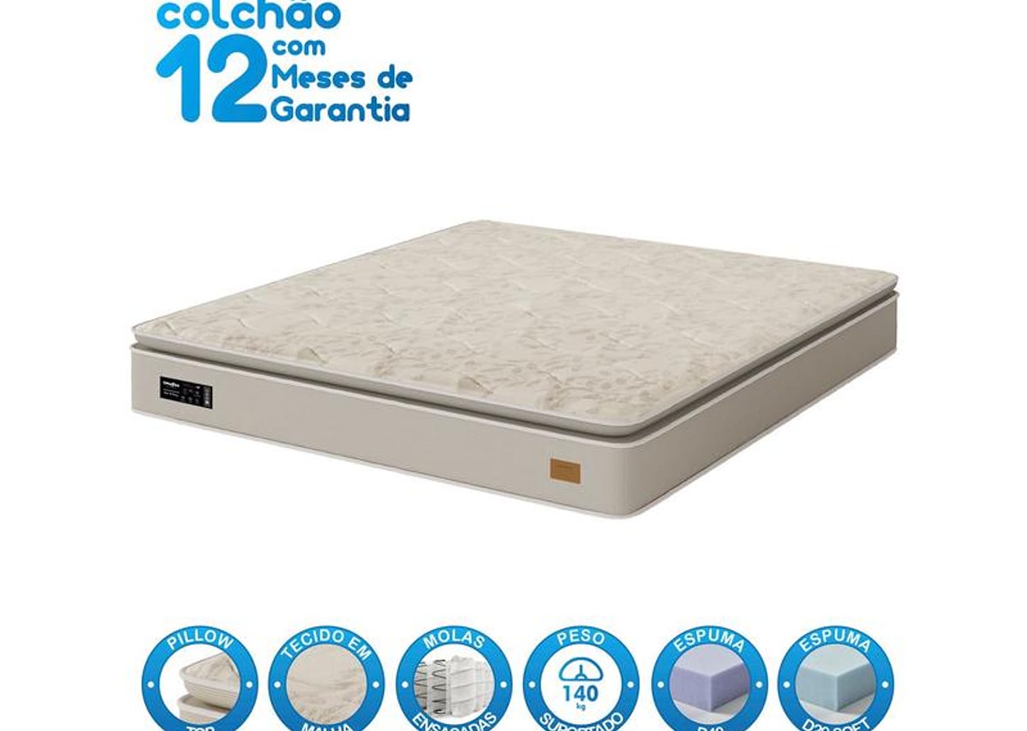 Colchão Queen Umaflex de Molas Ensacadas 32x158x198cm Sonno Di Firenze