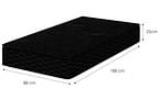 Colchão Solteiro Umaflex de Mola 25x88x188cm Duomo Black