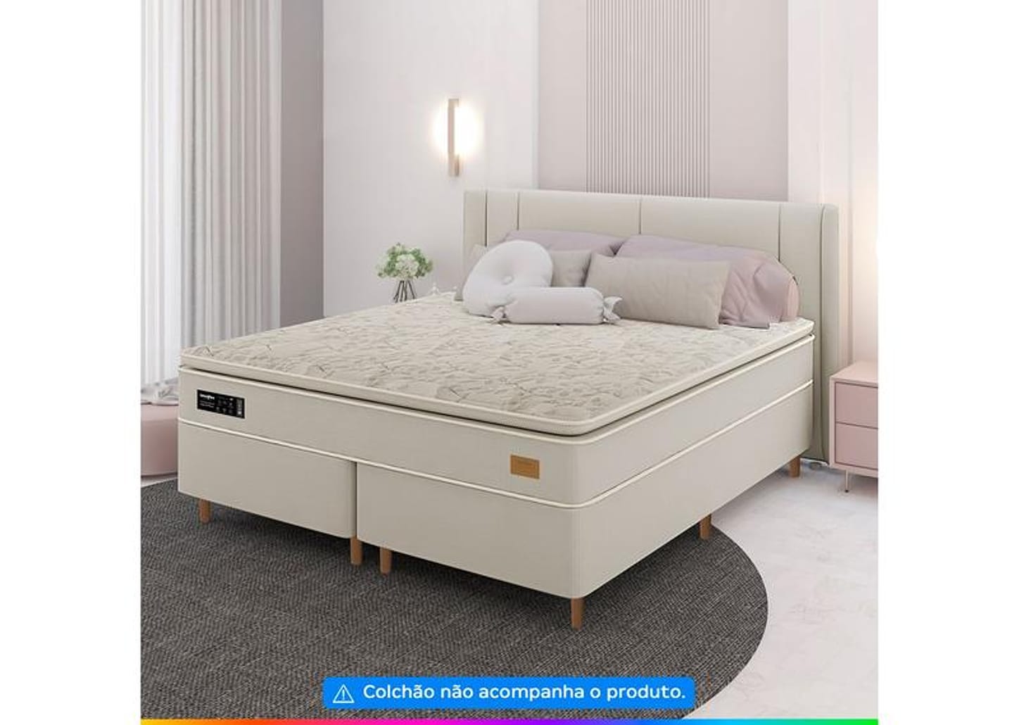 Base Cama Box Queen Umaflex Bipartida 26x158x198cm Sonno Di Firenze