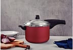 Panela de Pressão Tramontina 4,5L Fechamento Externo Vermelho Vancouver Effect