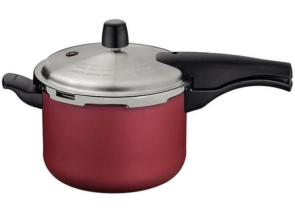 Panela de Pressão Tramontina 4,5L Fechamento Externo Vermelho Vancouver Effect